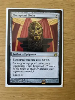 Champion's Helm MTG Commander Rare Artifact Card Mint - Image 1