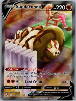 Sandaconda V 252/264 Alternate Art - Fusion Strike - Pokemon Card - NM - Image 1