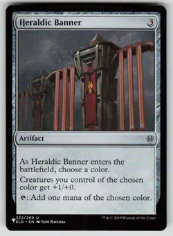 Heraldic Banner Uncommon The List Reprints 222/269 MTG Near Mint 2020 - Image 1