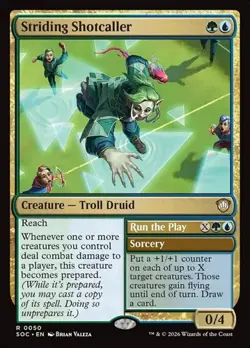 Striding Shotcaller // Run the Play SOC NM MTG - Image 1