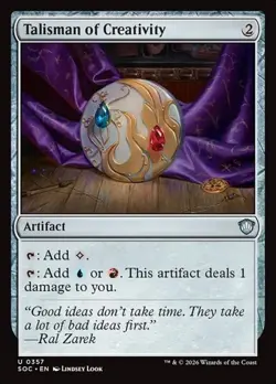 Talisman of Creativity SOC NM MTG - Image 1