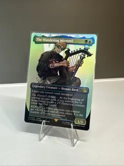 MTG Magic the Gathering FOIL The Wandering Minstrel Borderless FIN! - Image 1
