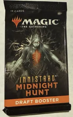 50 X MTG Innistrad: Midnight Hunt Booster Packs Sealed Sleeved - Image 1