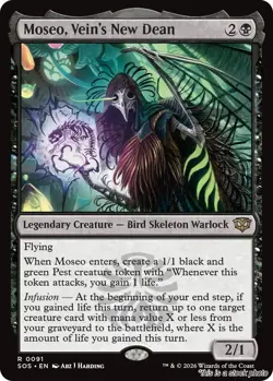 Moseo, Vein's New Dean MTG Secrets of Strixhaven Rare NM Pck Fresh - Image 1