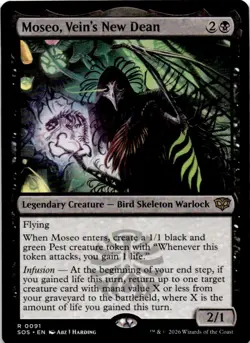 Moseo, Vein's New Dean MTG Secrets of Strixhaven Rare NM Pck Fresh - Image 2