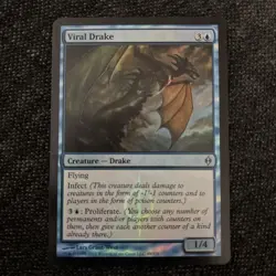 MTG - Viral Drake - FOIL - New Phyrexia - NM/MT - Image 1