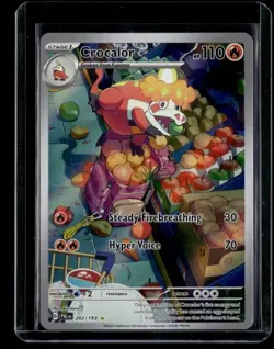 2023 Pokemon Scarlet & Violet Paldea Evolved Crocalor #202/193 Illustration Rare - Image 1
