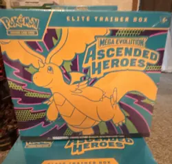 Pokemon Elite Trainer Box Mega Evolution Ascended Heroes Dragonite 2024 - Image 1