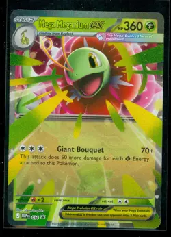 Pokemon MEGA MEGANIUM EX MEP 034 - Ascended Heroes - ULTRA RARE HOLO PROMO - Image 1