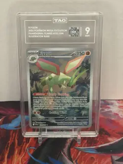 Pokemon Flygon 101/094 Me02: Phantasmal Flames Illustration Rare Holo TAG 9 Eng - Image 1
