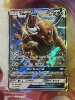 Tauros-GX - 100/149 Ultra Rare Sun & Moon Base Set NM Pokemon TCG - Image 1
