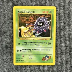 VTG Pokemon Gym Heroes Koga's Tangela 114/132 Common Very Good - Image 1