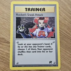 Pokemon Team Rocket - Rocket's Sneak Attack 72/82 - Rare Trainer - NM - Image 1