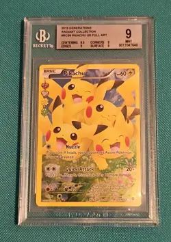 2016 Pokemon XY Generations Pikachu FA Radiant Collection RC29 BGS 9 (HIGH 9) - Image 1