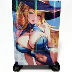 Yu-Gi-Oh! Dark Magician Girl Sexy Anime Waifu Girl Lewd Goddess Story Art Card - Image 2