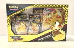 Pokemon TCG Sword & Shield Crown Zenith Pikachu VMAX Special Collection Box New - Image 1