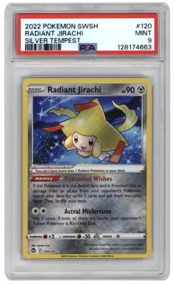 PSA 9 | Pokemon TCG | Silver Tempest | Radiant Jirachi #120 - Image 1