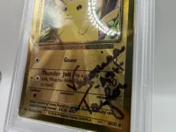 Pokemon 2021 Celebrations Pikachu #58 GOLD PSA 9 & Auto PSA 10 Veronica Taylor - Image 3