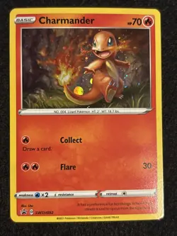 Pokemon TCG - Charmander SWSH092 - Fire Swirl Rare - Black Star Promo LP - Image 3