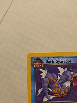 2000 Pokemon TCG Team Rocket Dark Gyarados 25/82 Non Holo Rare WOTC - NM - Image 3
