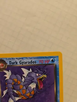 2000 Pokemon TCG Team Rocket Dark Gyarados 25/82 Non Holo Rare WOTC - NM - Image 4