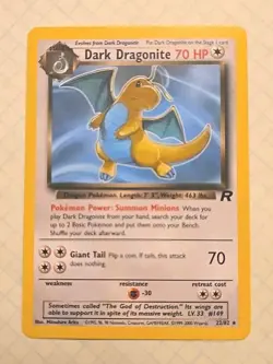 Pokemon Dark Dragonite Team Rocket 22/82 Non Holo NM - Image 1