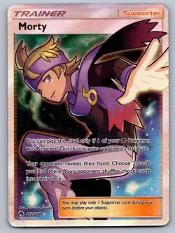 Morty 212/214 Lost Thunder Pokemon Moderately Played - Image 1