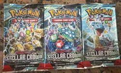 Pokemon TCG: Scarlet and Violet Stellar Crown 6 Sealed Packs - Image 2