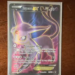 Espeon EX (Full Art Ultra Rare Holo) 117/122 Breakpoint 170HP Pokemon TCG - Image 1