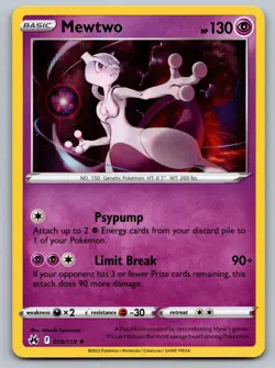 Mewtwo 059/159 Holo Rare Crown Zenith Pokemon Lightly Played - Image 1
