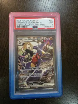 2025 POKEMON DRI EN-DESTINED RIVALS #232 CYNTHIA'S GARCHOMP EX PSA 9 - Image 1