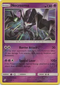 Necrozma - 101/236 - Rare - Reverse Holo NM, English Pokemon Unified Minds - Image 1