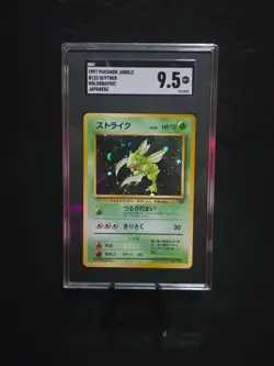 Graded SGC 9.5 MT+ 1997 Japanese Pokemon Jungle #123 Scyther Holo - Image 1