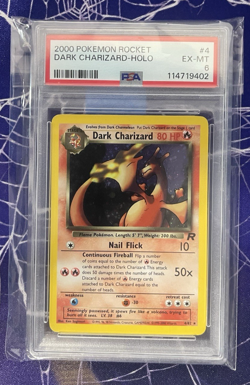 Dark Charizard 4/82 Holo Unlimited Team Rocket Pokemon TCG Unlimited PSA 6 - Image 1