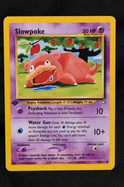 Slowpoke 1st Edition 73/111 NM Neo Genesis Regular Common Pokemon TCG Near Mint - Image 1