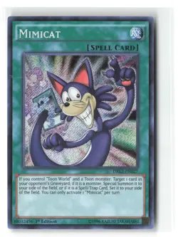 Mimicat DRL2-EN027 Secret Rare 1st Edition Yu-Gi-Oh! - Image 1