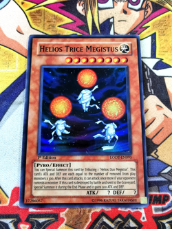Helios Trice Megistus lodt-en095 1st Edition (VLP) Super Rare Yu-Gi-Oh! - Image 1