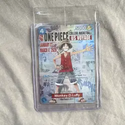 Limited Edition Rutgers Basketball Monkey D. Luffy One Piece TCG Trading Card - Image 1