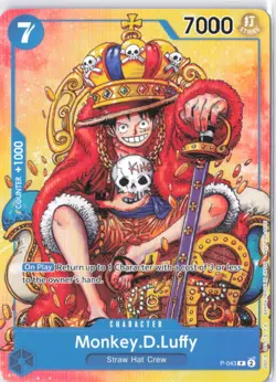 Monkey.D.Luffy P-043 Promo Bandai 7000 Power 7 Cost One Piece - Image 1