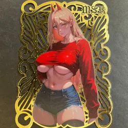 Goddess Story Gold METAL Card - Maiden Party - Serial Number #/100! Power Chain - Image 1