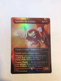 Knuckles the Echidna (Rainbow Foil) Secret Lair Drop Foil - Image 1