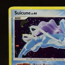 MAJOR Holo Bleed Suicune 19/132 Secret Wonders SWIRL 2007 Pokemon Card ERROR NM - Image 5
