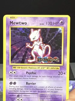 Pokemon Card Mewtwo 51/108 XY Evolutions Rare STAMPED Near Mint - Image 2
