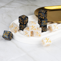 48PC MTG Dice Counters Bulk Black Ability Keywords Marble Life Buff Tokens Dice - Image 4