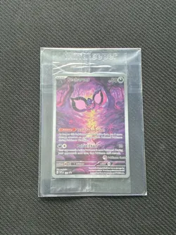 Pecharunt SVP129 Pokemon Center Stamped Black Star Promo Card (Sealed) - Image 1