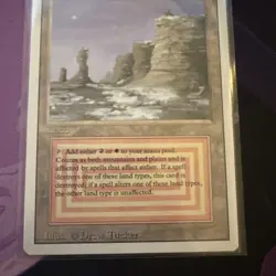 MTG Plateau Revised Edition - Dual Land - Lightly Played LP/MP - Vintage 1994 - Image 5