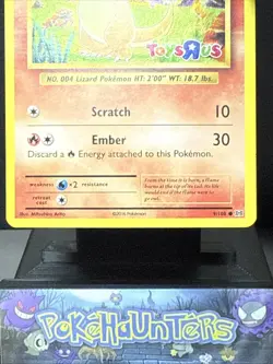 Pokemon Card Charmander 9/108 Toys R Us Promo STAMPED Light Play - Image 3