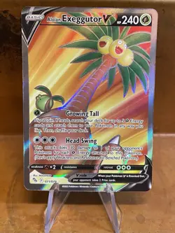 Alolan Exeggutor V 071/078 Full Art Holo Pokemon GO Card Ultra Rare NM/MINT - Image 1
