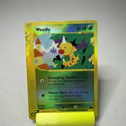 Pokemon TCG Card English e-Series Skyridge Weedle 115/144 Reverse Holo HP - Image 1