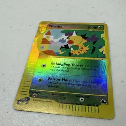 Pokemon TCG Card English e-Series Skyridge Weedle 115/144 Reverse Holo HP - Image 2